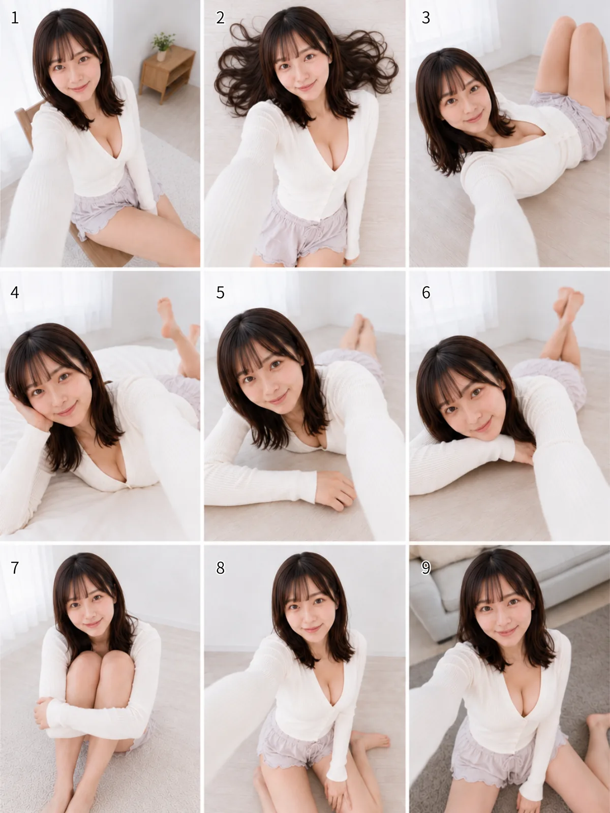 ポーズカタログ③ 座り・寝そべり